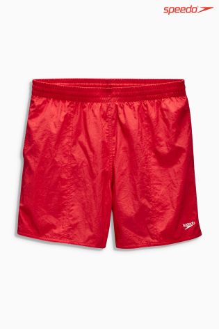 Navy/Red Speedo&reg; Solid Leisure 16&quot; Water Shorts Two Pack